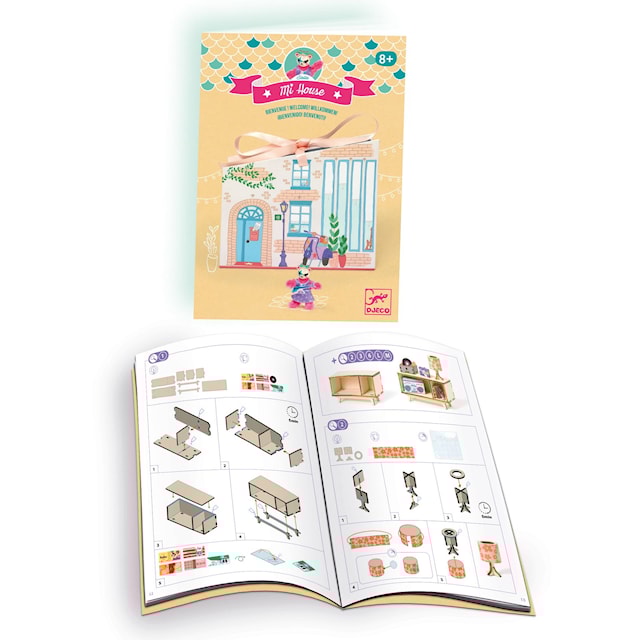 Produktbilde 1 for Lag og dekorer miniatyrhus Stella Mi House Djeco