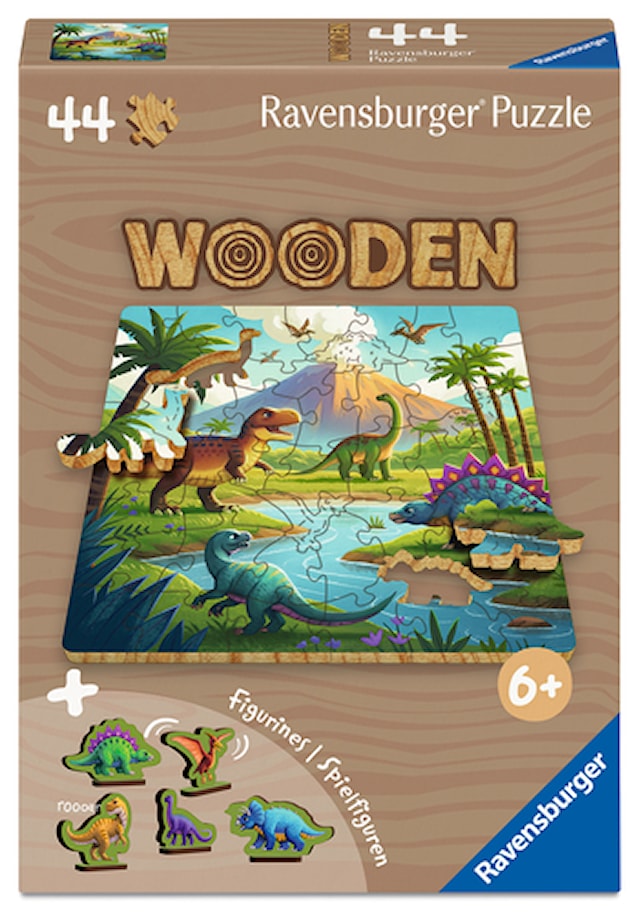 Produktbilde 1 for Dinosaur Trepuslespill 44 Brikker, Ravensburger