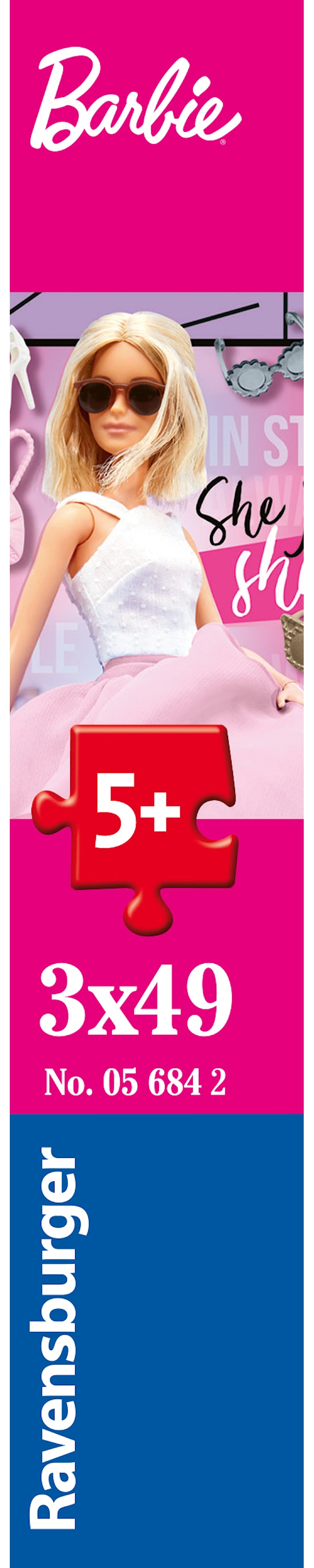 Produktbilde 3 for Puslespill Barbie 3x49 brikker, Ravensburger