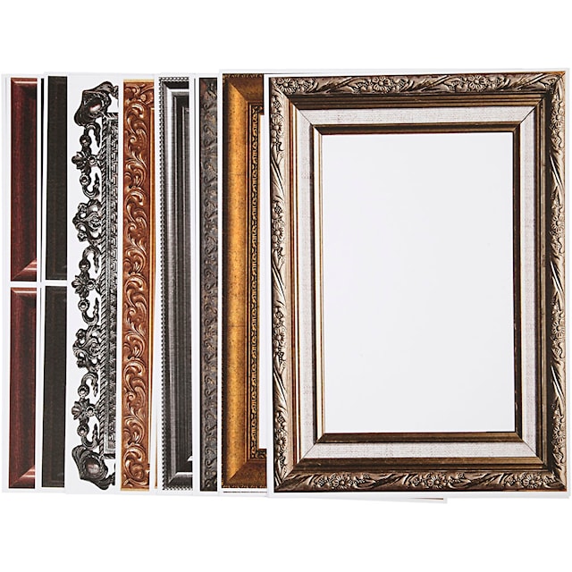Produktbild 2 för Kartong med Ram 26,2x18,5 cm Metallicfärger 16-pack