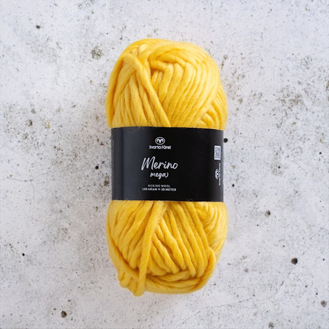 Merino Mega Merino garn 100 gr Shine Bright 403 Svarta Fåret
