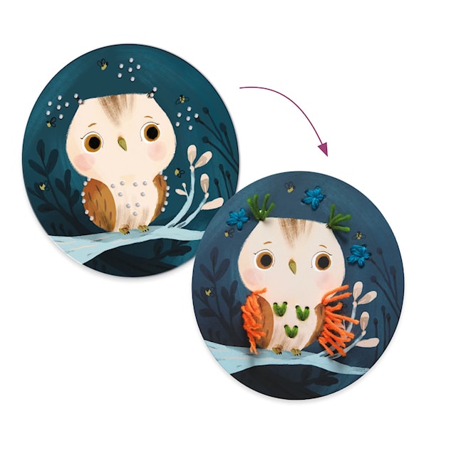 Produktbilde 2 for Mitt første broderi med 4 dyr Djeco