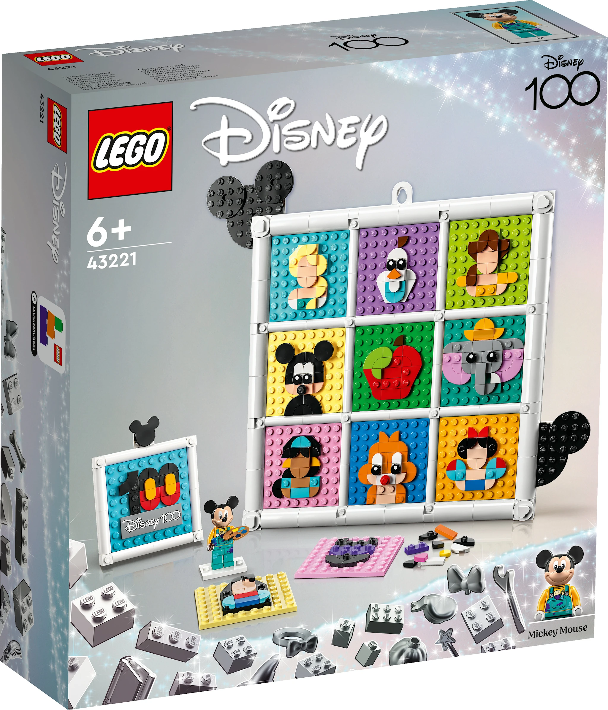 Tuotekuva ille 100 vuotta Disneyn animaatioita LEGO®  Disney Classic (43221)