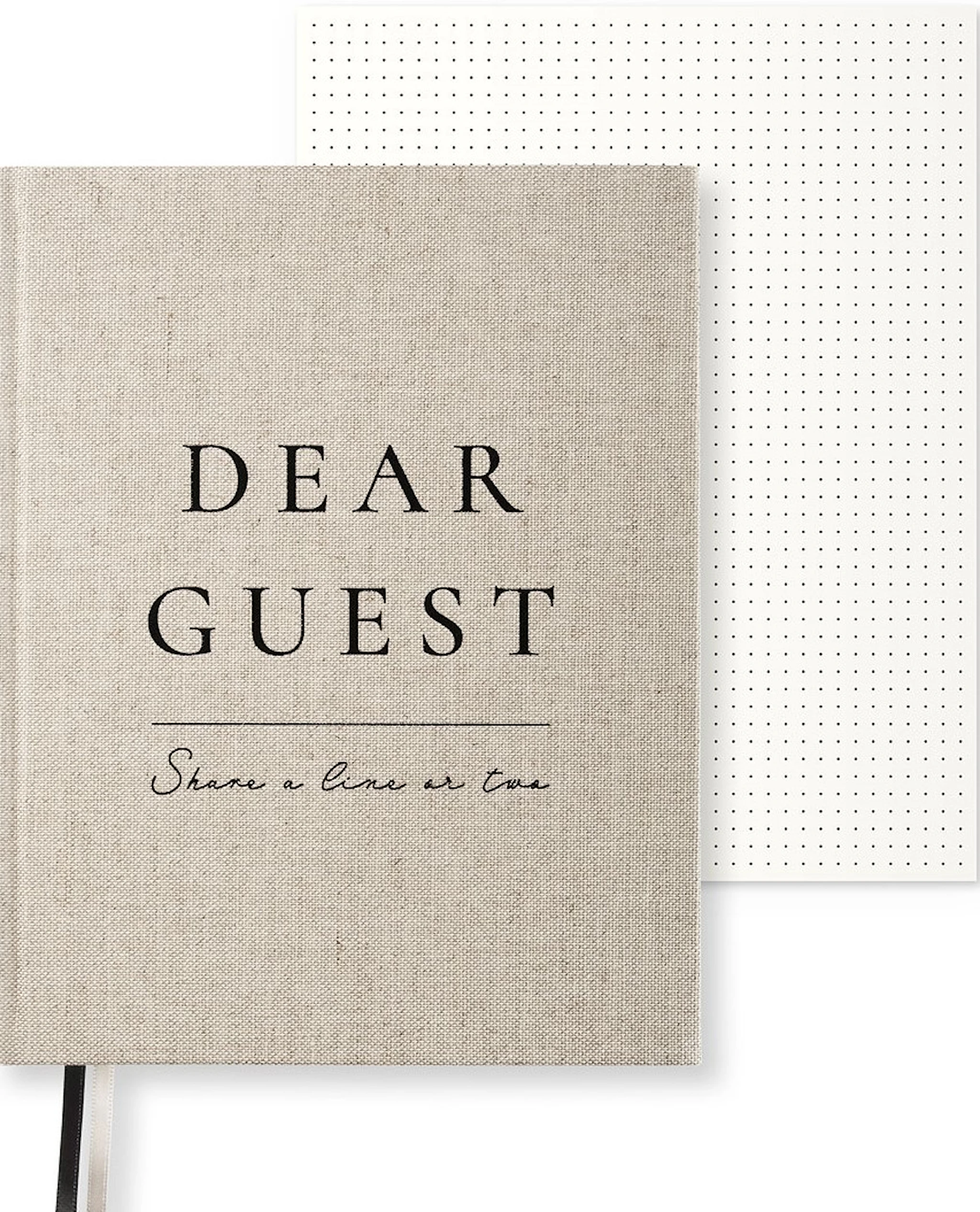 Produktbilde for Gjestebok Large 25,5 x 20 cm Rough Linen Paperstyle