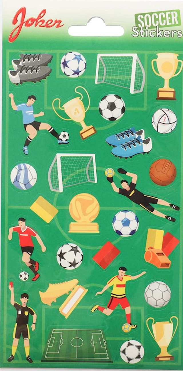 Klistermärken Fotboll 1 ark