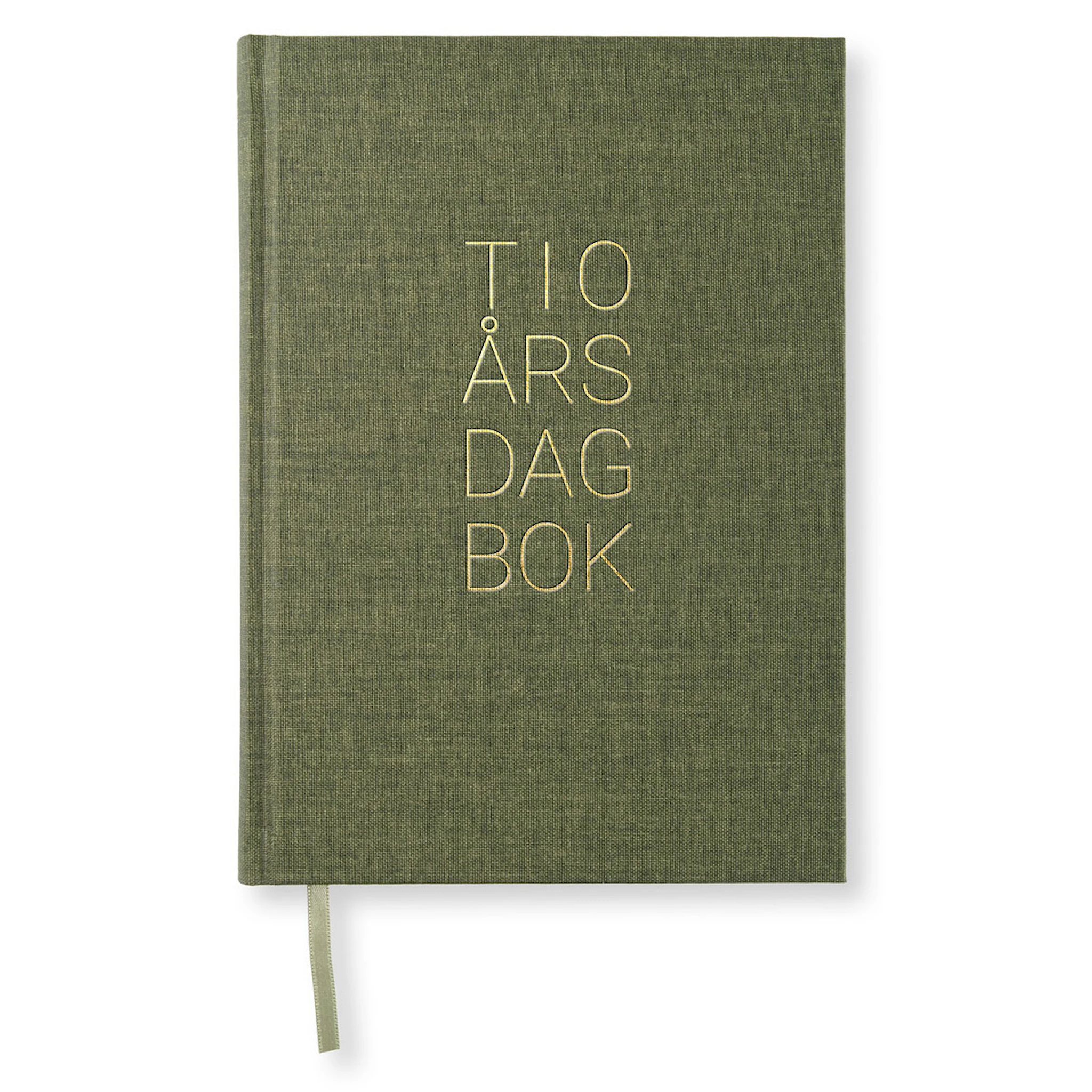 Produktbild för 10-Års Dagbok A5 Khaki Green Paperstyle
