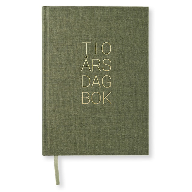 Produktbild 1 för 10-Års Dagbok A5 Khaki Green Paperstyle