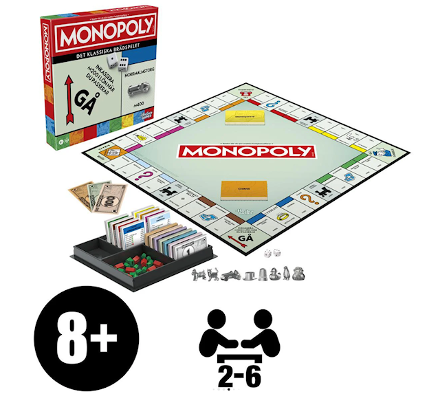 Produktbild 2 för Monopoly Classic Specialutgåva 90th Year Edition (SE)