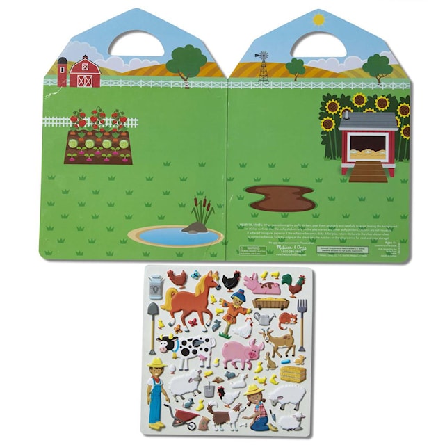 Produktbild 2 för Reusable Puffy Stickers Farm Melissa & Doug