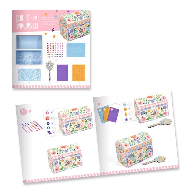 Produktbilde 2 for DIY-sett kiste med glitrende mosaikk Djeco