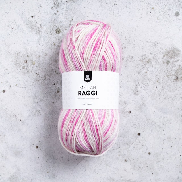 Produktbilde 1 for Mellanraggi Garn Ullmiks 100 g Enchanted Flowers (28450) Järbo