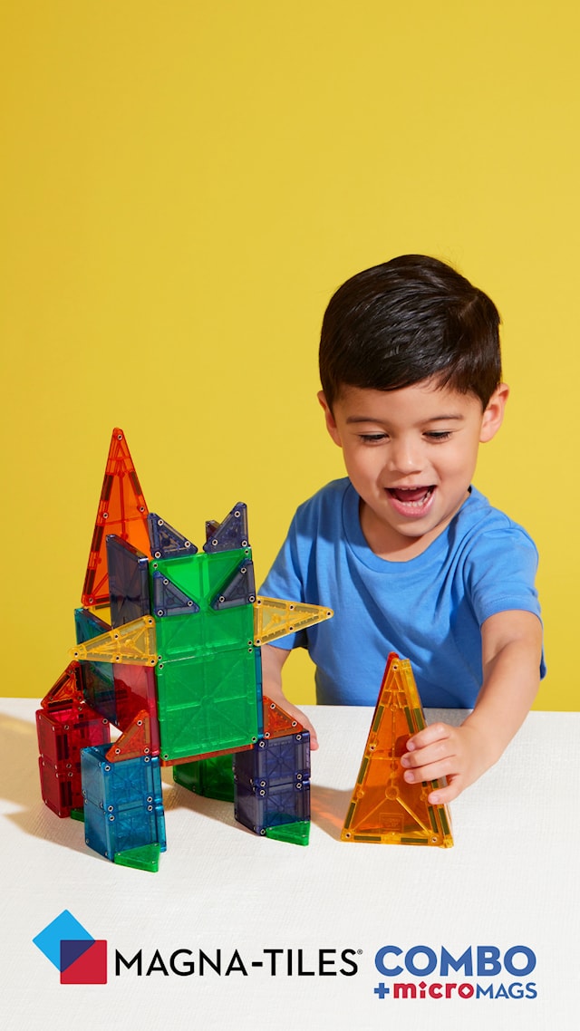 Produktbild 4 för MicroMAGS Combo 62 Bitar Magna-Tiles