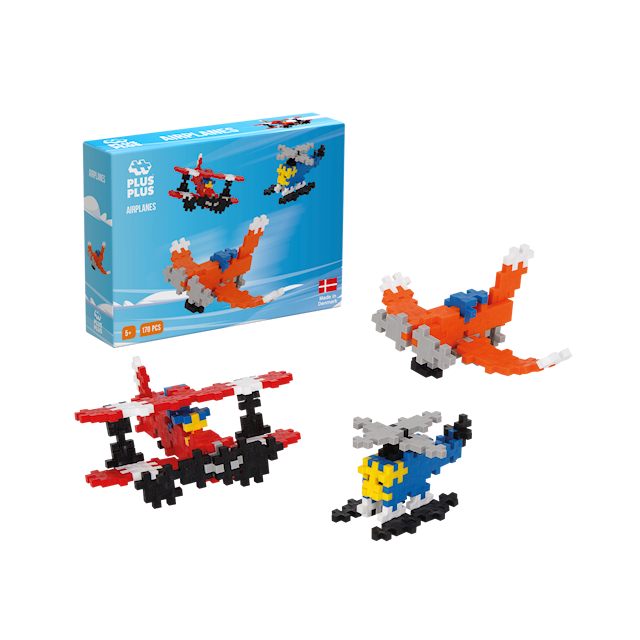 Produktbild 3 för Plus Plus MINI Basic, Flygplan, 170 bitar