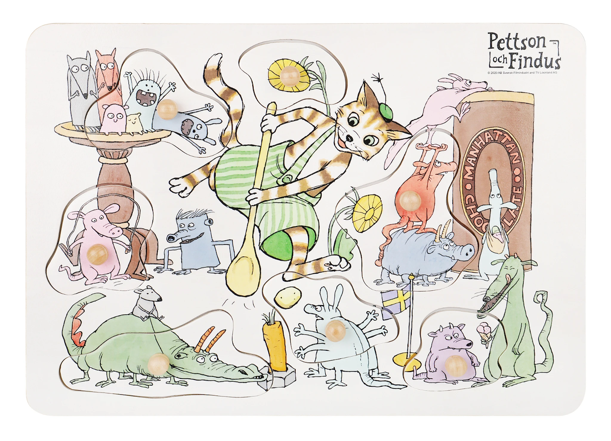 Produktbild för Pettson och Findus Knoppussel