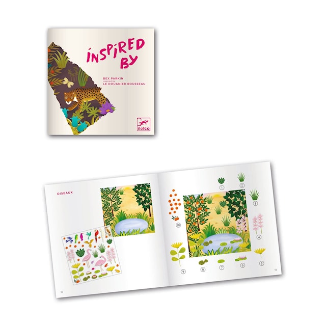 Produktbilde 1 for Gnidde bilder med inspirasjon av Henri Rousseau Djeco