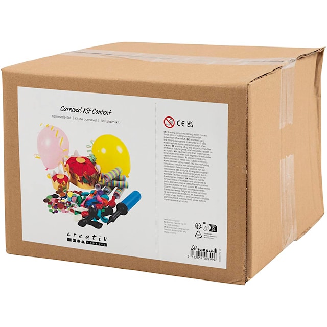 Produktbild 3 för Stort kalas Kit med ballonger, serpentiner och kronor