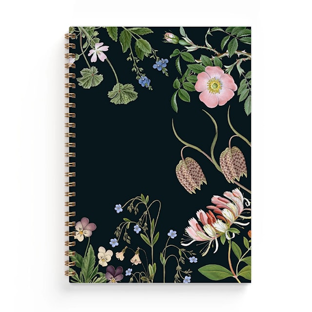 Produktbilde 1 for Notatbok A5 Wildflower Svart