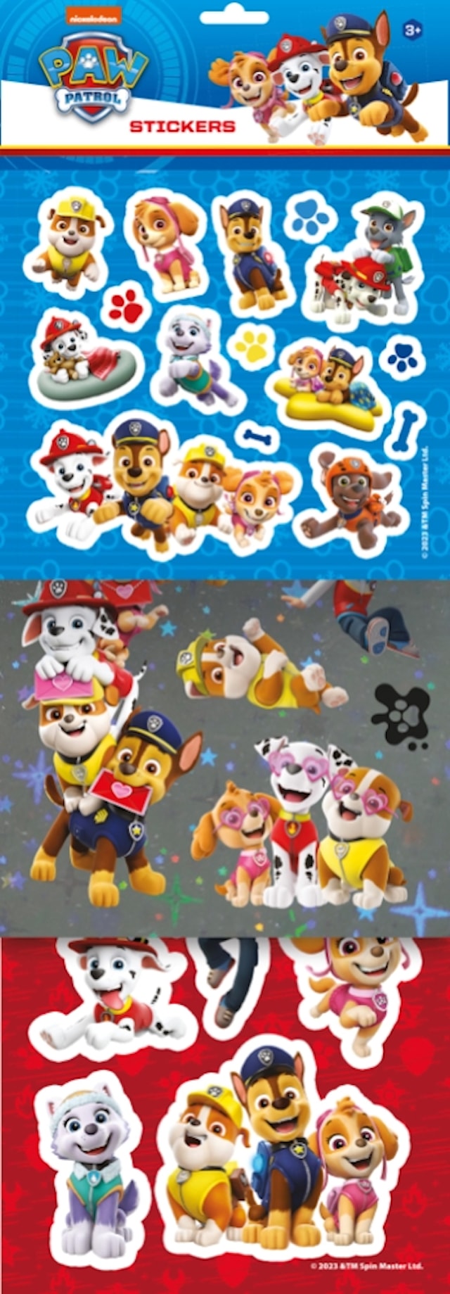 Produktbilde 1 for Klistremerker Paw Patrol 3 ark Sense