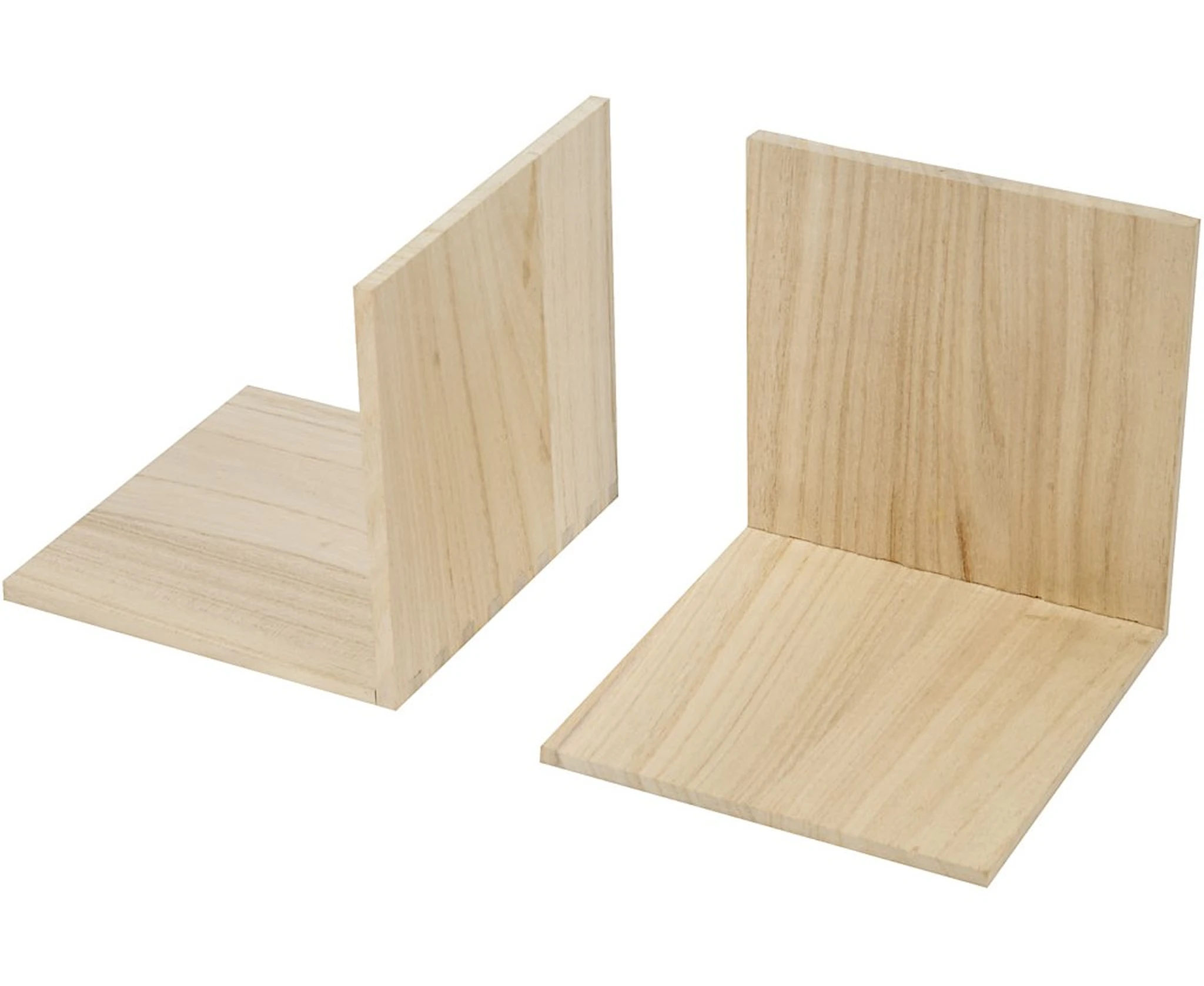 Produktbild för Bokstöd i trä 15x15x15 cm 1-pack