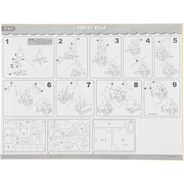 Tuotekuva 6 - 3D-Palapeli, talo ramppeineen, koko 22,5x17,5x20,5, 1 kpl