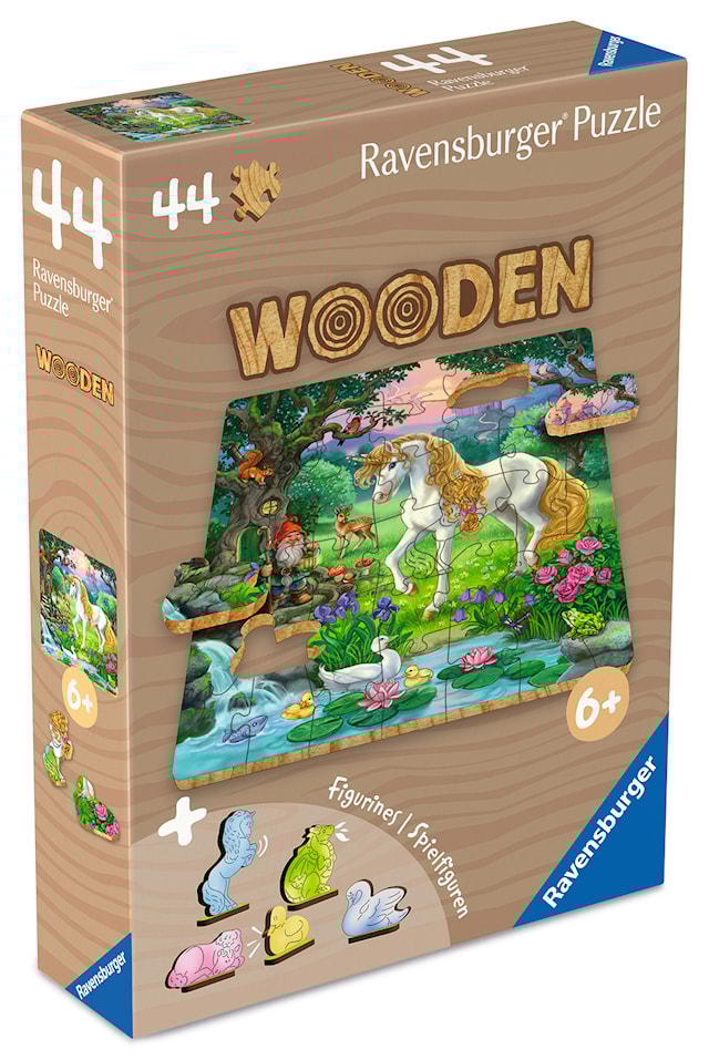 Tuotekuva 3 - Puinen yksisarvinen palapeli 44 palaa, Ravensburger