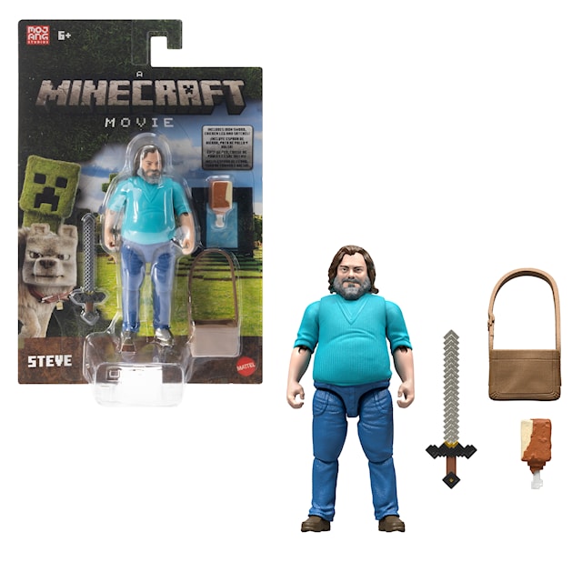 Produktbilde 5 for Minecraft Movie Steve Figur 10 cm