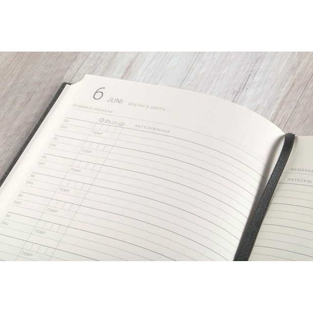 Produktbild 5 för 10-Års Dagbok A5 Khaki Green Paperstyle