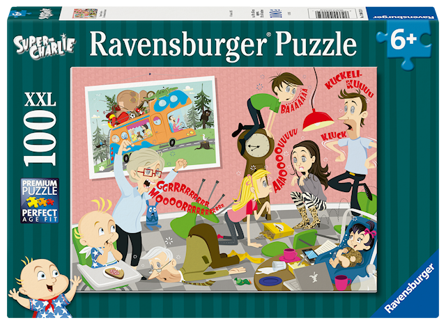 Produktbild 1 för Pussel Super Charlie 100 bitar, Ravensburger