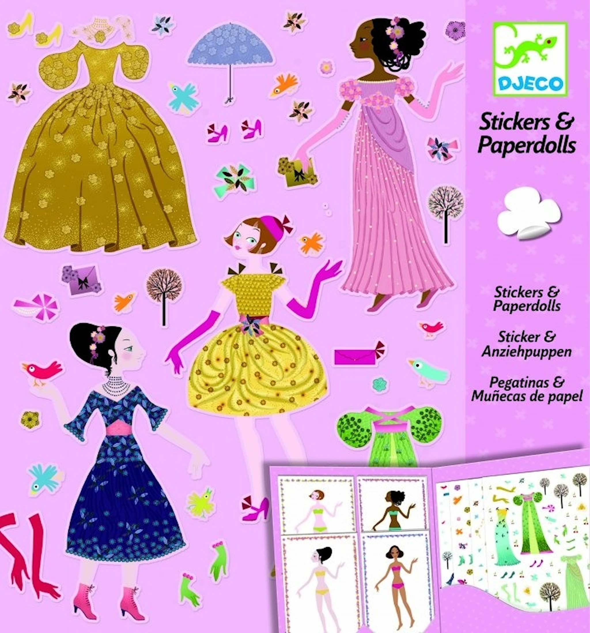 Produktbilde for Papirdukker, Kjoler, Djeco