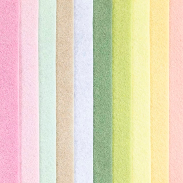 Produktbilde 9 for Hobbyfilt, A4, ark 210x297 mm, tykkelse 2 mm, pastellfarger, 10 stk./ 1 pk.