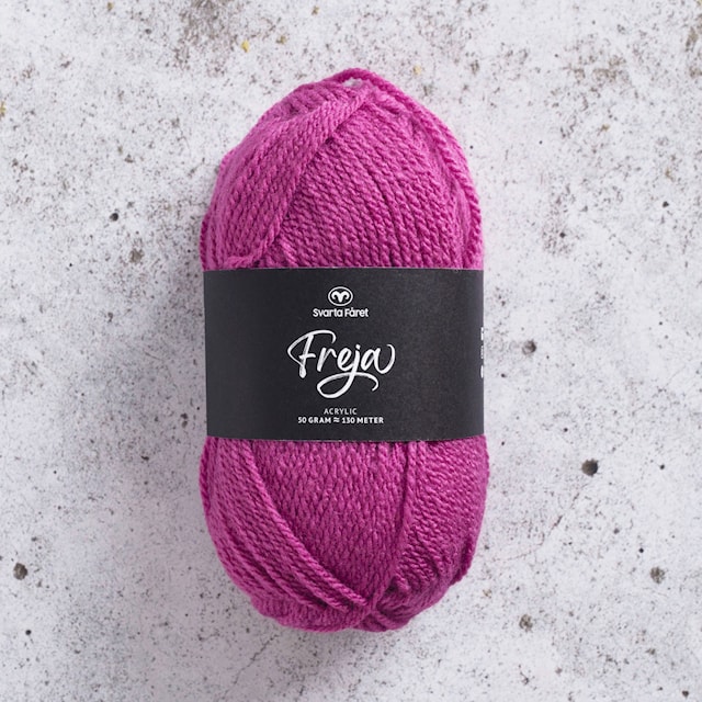 Freja Garn Akryl 50 g Lip Fever 86 Svarta Fåret