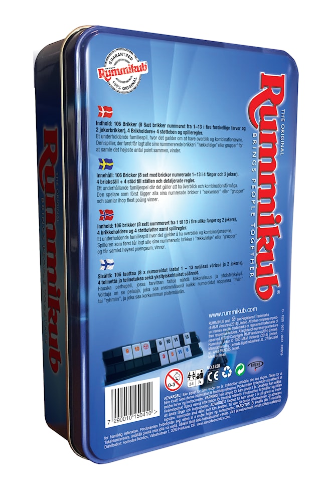 Produktbild 2 för Rummikub Travel (SE/FI/NO/DK)