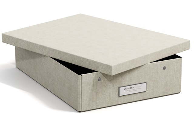 Produktbild 1 för Förvaringslåda Kleo A4 Linen Bigso Box of Sweden