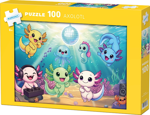 Pappussel Med 100 Bitar Axolotl, Kärnan