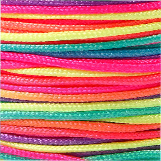 Produktbild 3 för Knytsnöre multicolor i nylon 1 mm x 28 m
