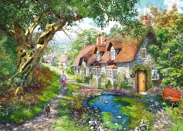 Tuotekuva 2 - Flower Hill Lane Palapelit 1000 palaa, Ravensburger