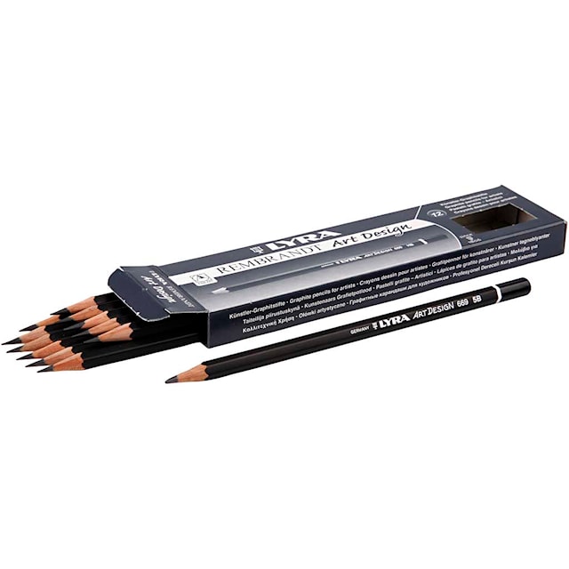 Produktbilde 1 for Art Design tegneblyanter 69 mm 5B 1.8 mm 12 stk. 1 pk. Lyra
