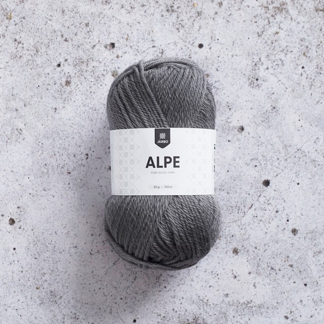 Alpe ullgarn 50 gr Grey Stone 17 Järbo