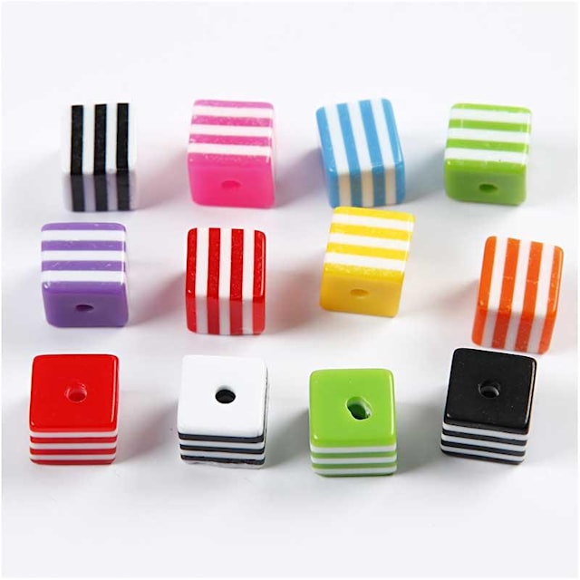 Produktbild 2 för Plastpärlor Multimix 8x8 mm 110 ml