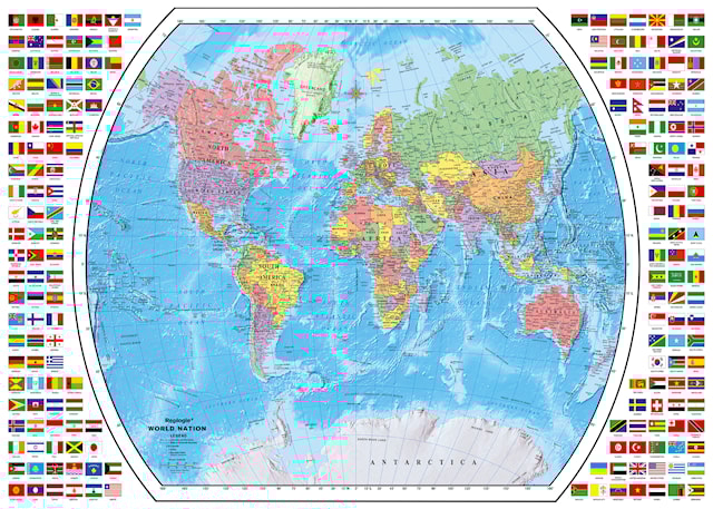 Produktbilde 2 for Politisk verdenskart Puslespill 1000 brikker, Ravensburger