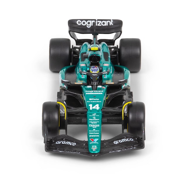 Tuotekuva 1 - 1:43 F1 Aston Martin 2023 AMR23 With Helmet Alonso, Burago