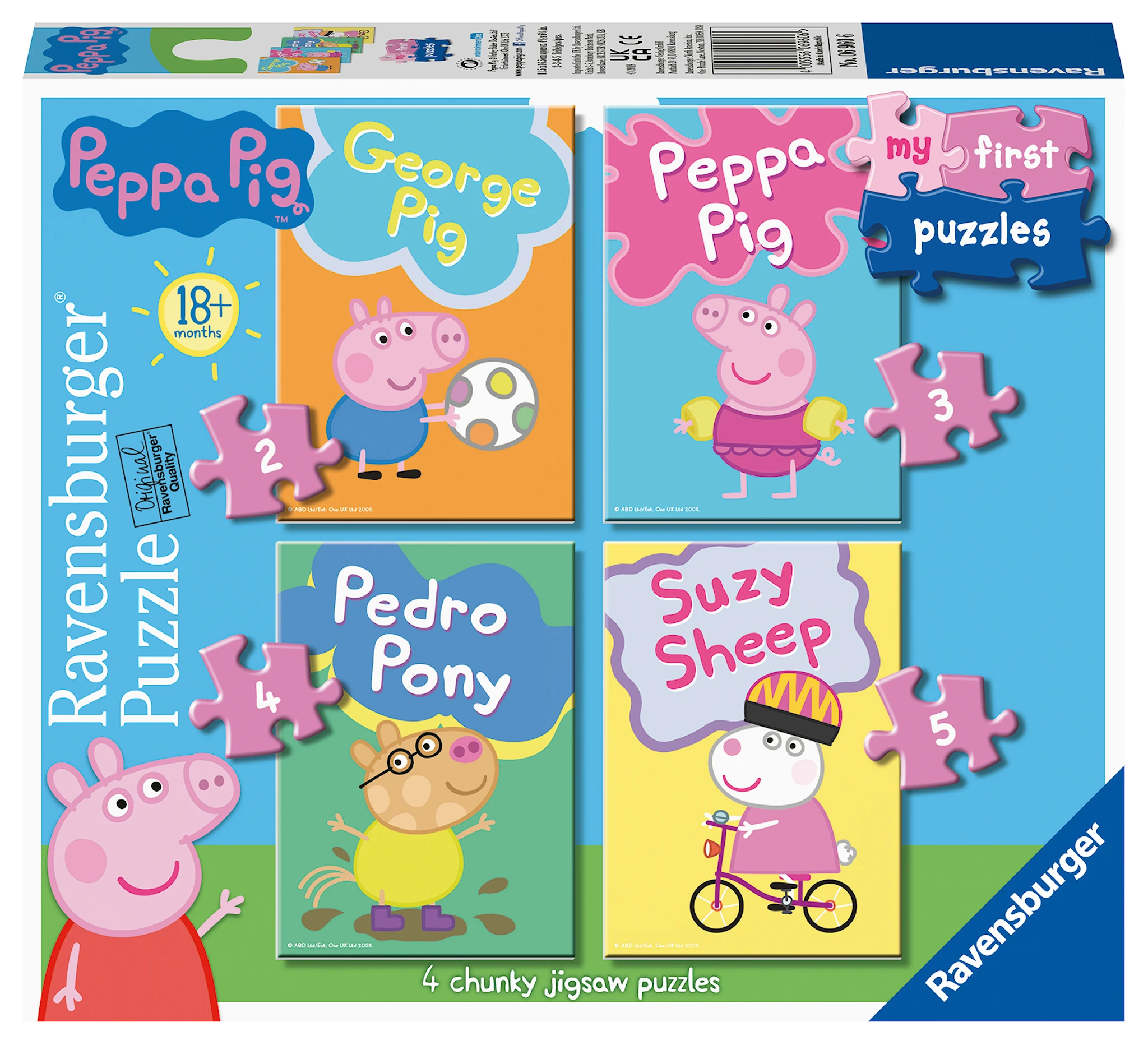 Tuotekuva ille Palapelit Peppa Pig My First Puzzle 2/3/4/5 palaa, Ravensburger