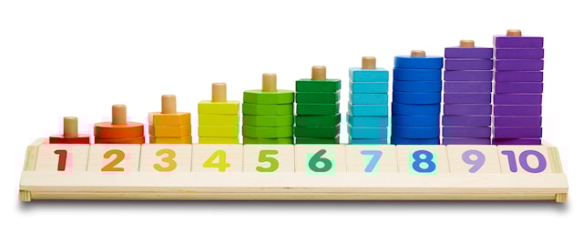 Produktbild 3 för Counting Shape Stacker, Melissa & Doug