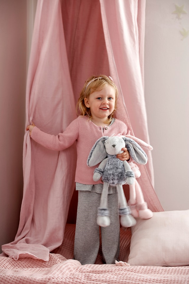 Produktbild 2 för Teddykompaniet Fluffisar Rose Rosa 38 cm