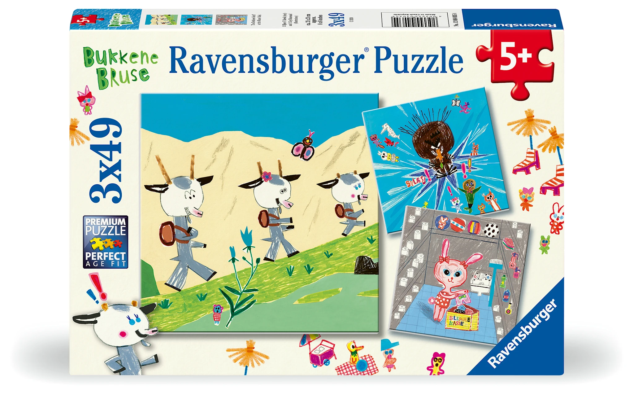 Tuotekuva ille Palapelit Bukkene Bruse 3x49 palaa, Ravensburger