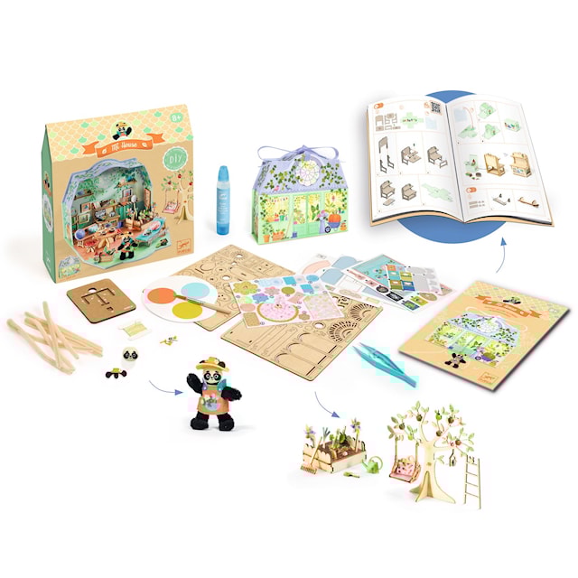 Produktbilde 5 for Lag og dekorer miniatyrhus Olive Mi House Djeco
