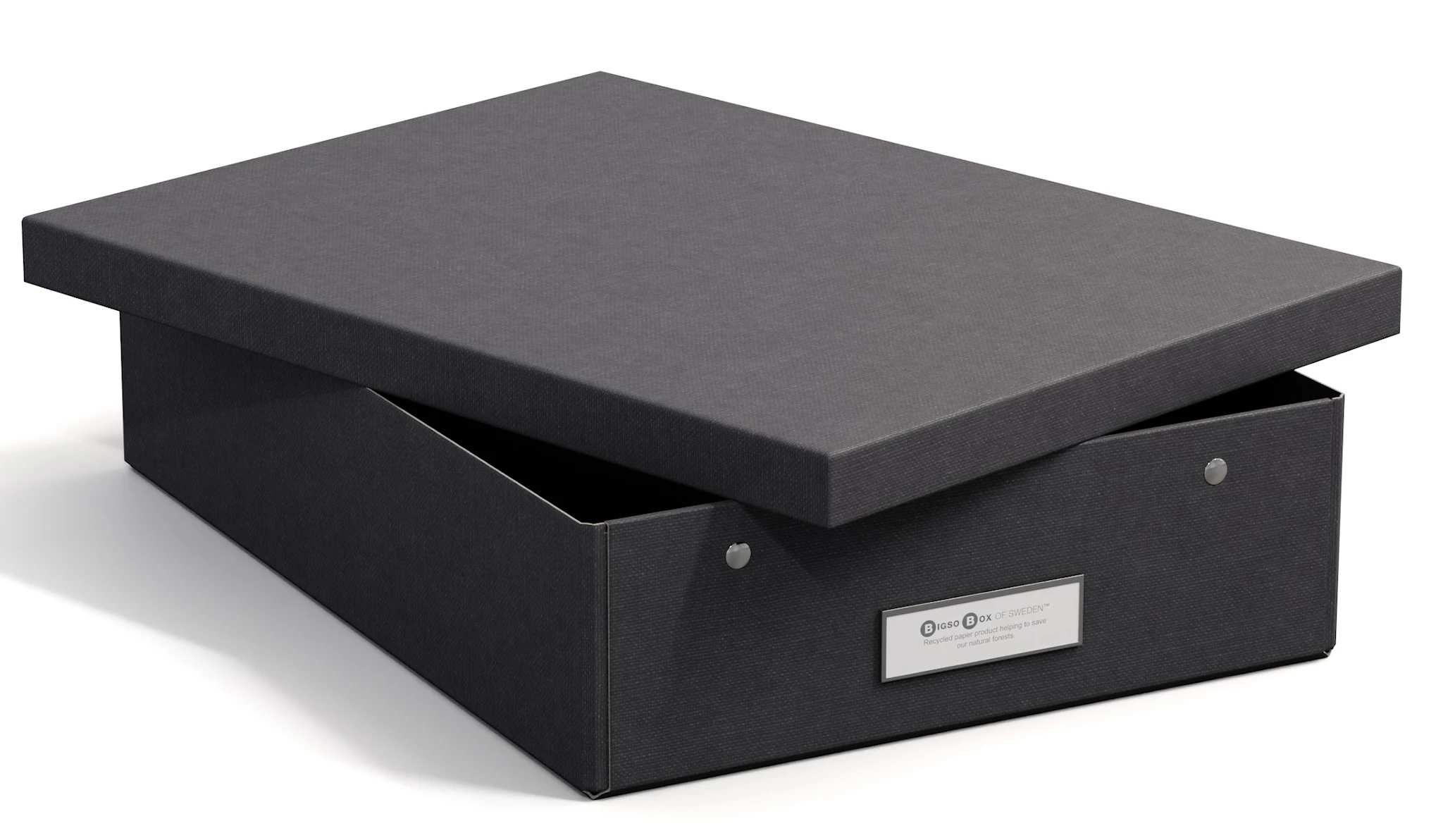 Tuotekuva ille Säilytyslaatikko Kleo A4 Musta Bigso Box of Sweden