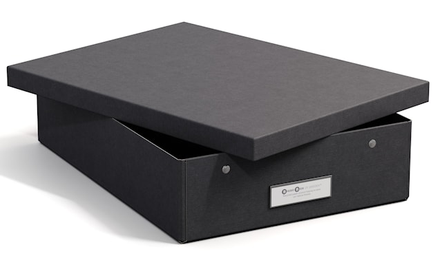 Tuotekuva 1 - Säilytyslaatikko Kleo A4 Musta Bigso Box of Sweden