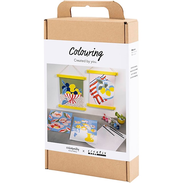 Produktbilde 3 for DIY Kit Fargelegging, Mal etter tall, akrylmaling, 1 pk.