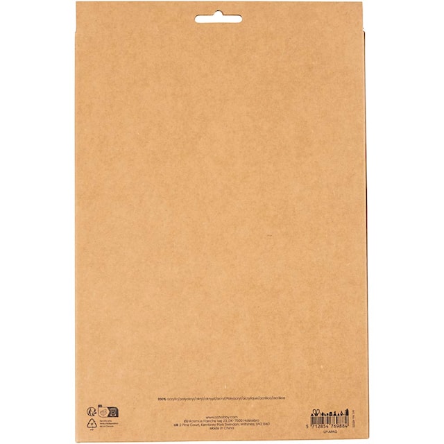 Produktbilde 2 for Hobbyfilt, A4, ark 210x297 mm, tykkelse 2 mm, colorful, 10 stk./ 1 pk.